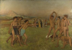 Jóvenes espartanos de Edgar Degas